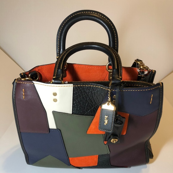 coach purse multicolor patchwork